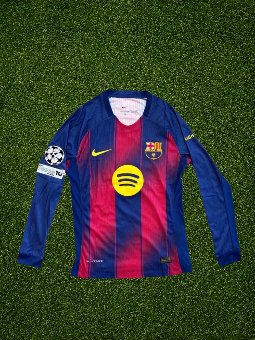 FC Barcelona Long Sleeve Jersey - Blue and Red